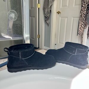 BearPaw Black Ankle Boots
